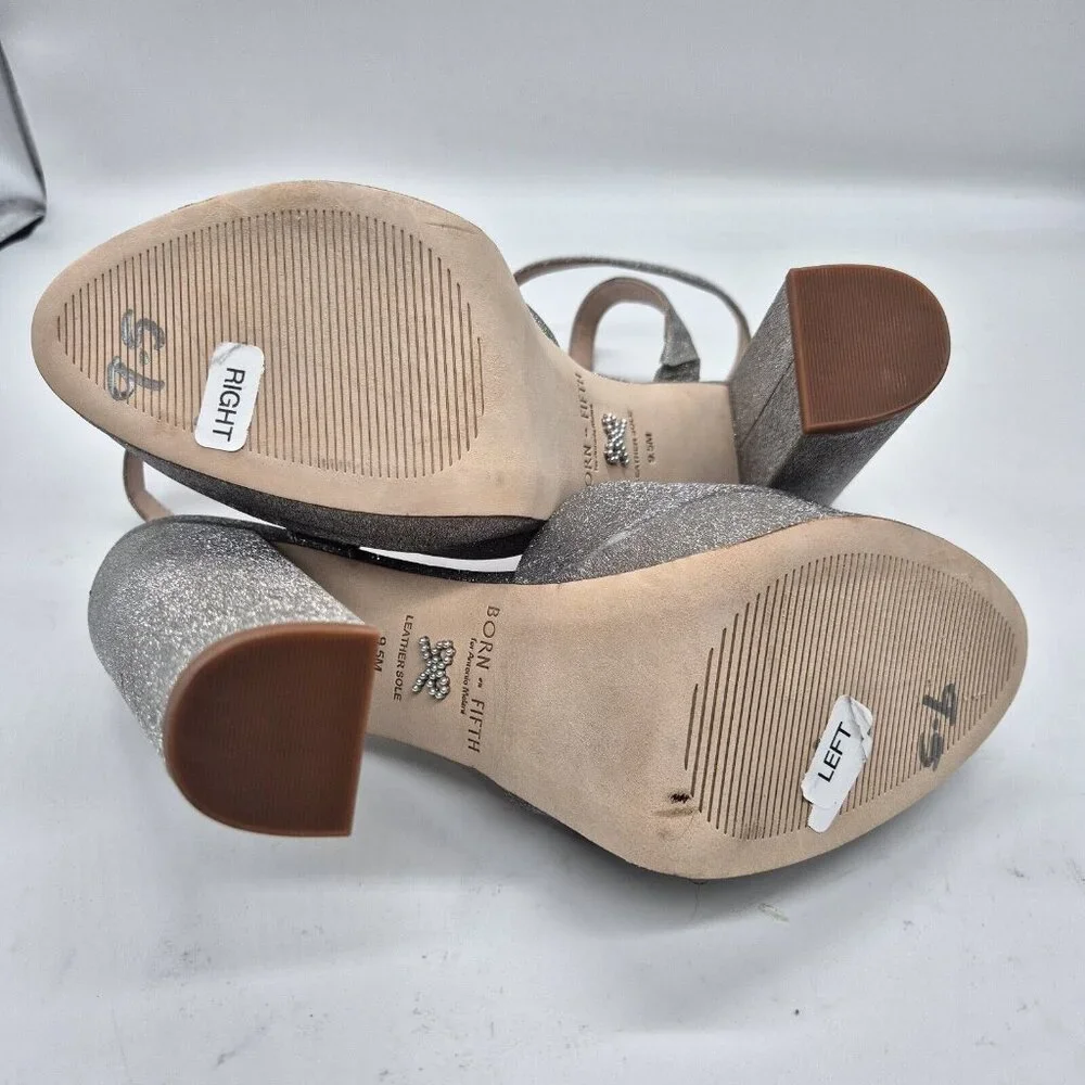 Antonio Melani Born on Fifth Size 9.5 M Liv Metallic Glitter Platform Pumps 676 - Picture 11 of 13